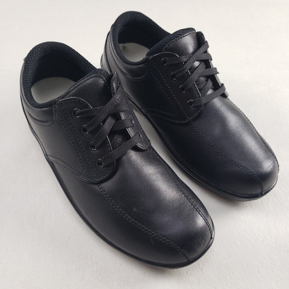 Orthofeet Lake Charles Lace Up Shoe Womens 7.5 B Black Leather Diabetic Orthotic